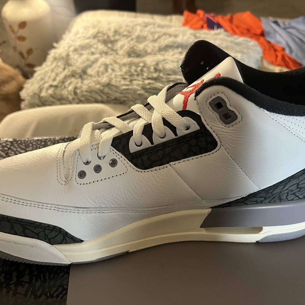 Jordan Men's White and Black Sneakers